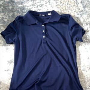 Callaway Women's Navy Button Down Golf Shirt